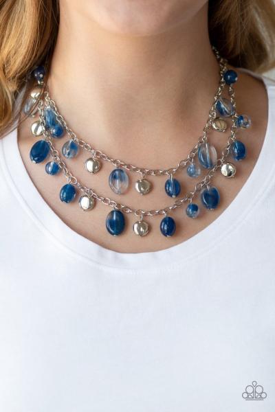 Rainbow Shine Blue Necklace