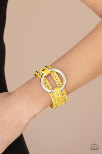 Studded Statement-Maker - Yellow 