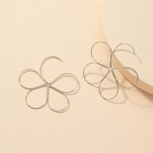 Line Flower - Silver